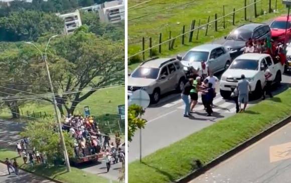 Imagen de referencia de las manifestaciones ciudadanas vividas en el Valle del Cauca. FOTO: Captura Video