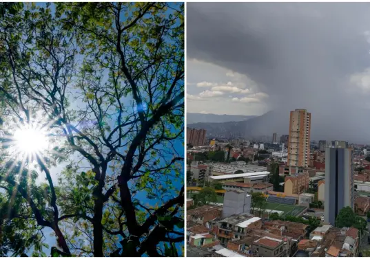 Uno de los principales llamados del Siata es que la ciudadanía no baje la guardia únicamente porque el país atraviesa el fenómeno de El Niño. Así como seguirán las altas temperaturas y los días cálidos, también pueden presentarse fuertes aguaceros. FOTOS Área Metropolitana y El Colombiano. 