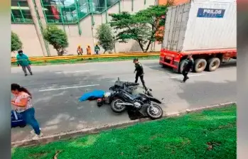 EN FOTOS: Motociclista murió tras accidente con camión en la Regional