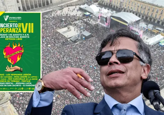 Este sábado, en la plaza de Bolívar, será la nueva edición del Concierto de la Esperanza. FOTOS: @HOLLMANMORRIS y Colprensa