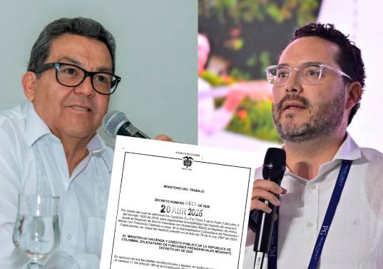 Los $25 billones de ahorro pensional desataron un pulso entre Jaime Dussán, presidente de Colpensiones, y Andrés Velasco, presidente de Asofondos. FOTOS CORTESÍA