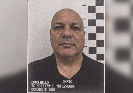 Miguel Quintero fue reseñado en la cárcel Bellavista, en Bello, antes de ser trasladado al inmueble donde cumplirá la medida de aseguramiento domiciliaria. FOTO: Cortesía.