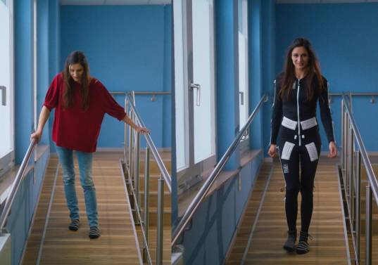 El Exopulse Mollii Suit es un traje de neuromodulación que aplica impulsos eléctricos de baja intensidad para reducir la espasticidad y mejorar el control del movimiento en pacientes con trastornos neurológicos. FOTO cortesía