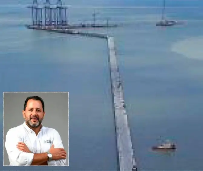 En noviembre comenzará la operación de Puerto Antioquia, una revolución industrial y económica para Urabá que llegará a su máxima capacidad a mediados de 2027. FOTO Manuel Saldarriaga y Cortesía