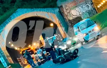 EN IMÁGENES: Aparatoso accidente en la Medellín - Bogotá dejó un hombre muerto y una mujer herida