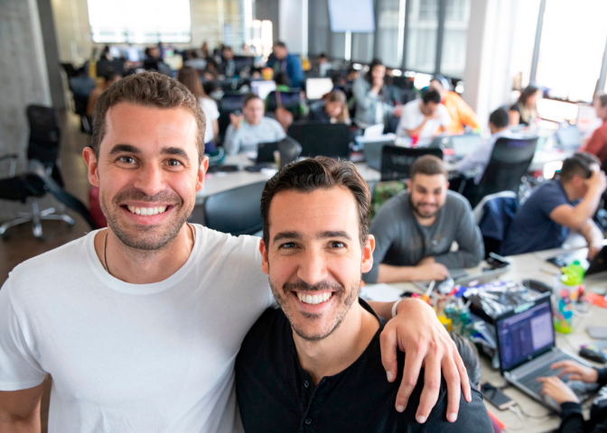 Simón Barrero y Sebastián Mejía, cofundadores de Rappi. FOTO: Cortesía 
