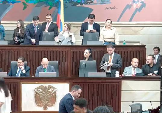 Aunque el debate del PGN en la Cámara de Representantes se prolongó hasta la madrugada del martes, se cometió un error que dejó sin efecto el trámite del proyecto. FOTO tomada de YouTube