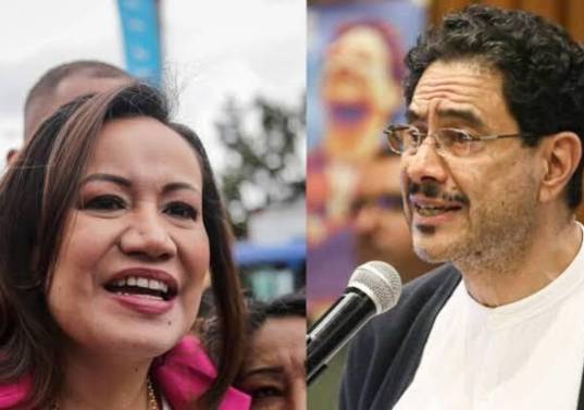 Carolina Corcho e Iván Cepeda compitieron en la consulta del Pacto en octubre, de la que Cepeda quedó ganador para ser candidato por ese partido a la Presidencia. FOTOS: Colprensa