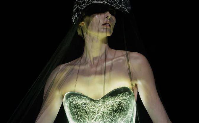 Este es <i>Fractal Universe,</i> uno de los vestidos presentados por la diseñadora Iris Van Herpen. FOTO: Tomado de @irisvanherpen en Instagram