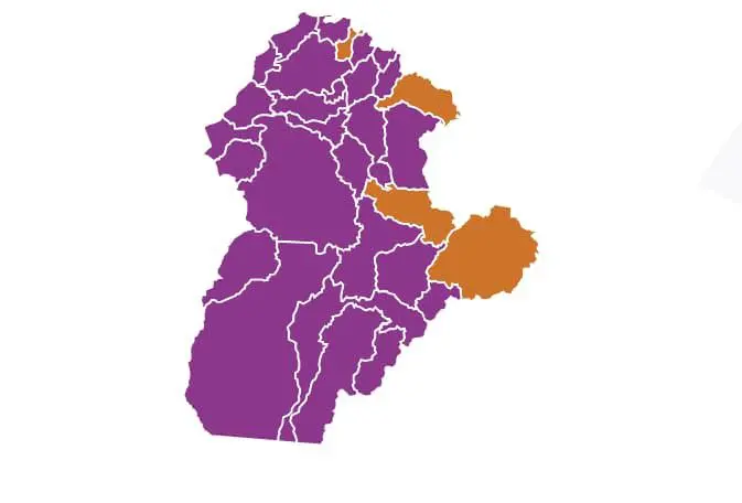 Resultados departamento de Córdoba. FOTO: Captura de pantalla Registraduría. 