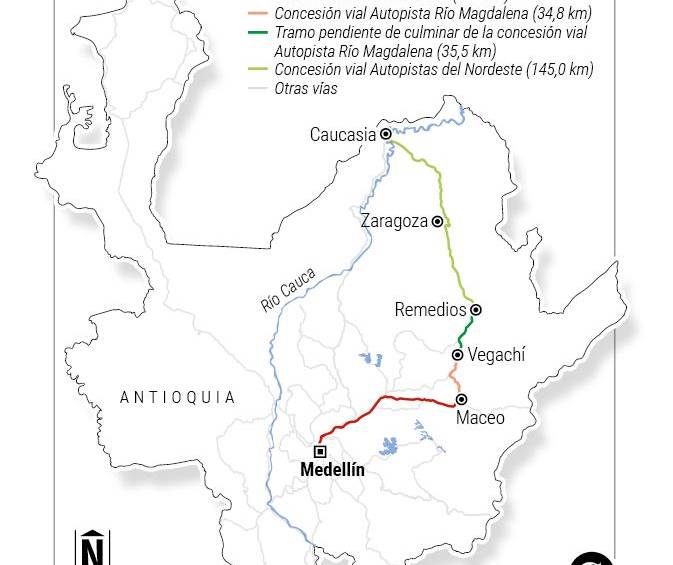 La costa cada vez más cerca: abren nuevo tramo de futura vía al mar entre Maceo y Vegachí