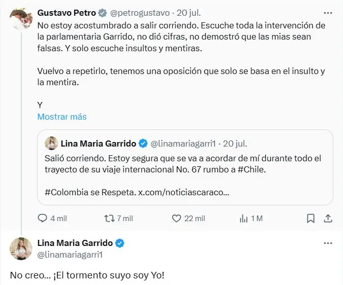 “En 15 minutos desmoronamos dos horas y media de carreta”: Lina María Garrido