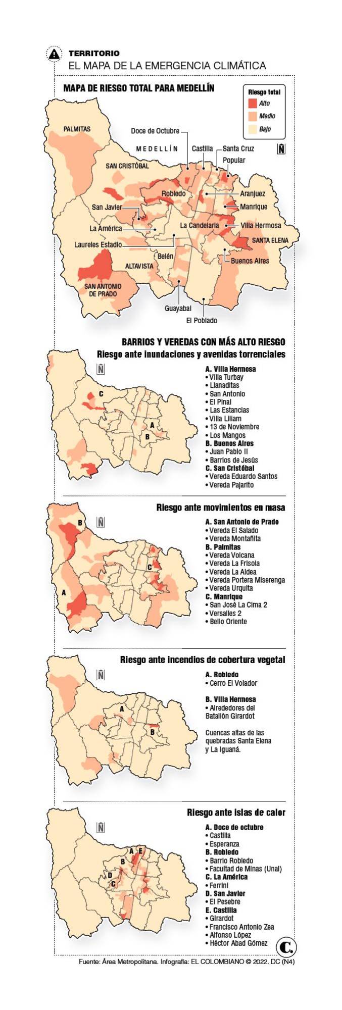 La crisis climática amenaza al 25 % de Medellín
