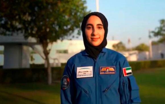 Noura al Matrooshi superó un largo proceso en el que participaron más de 4.000 personas. FOTO: Captura video Twitter