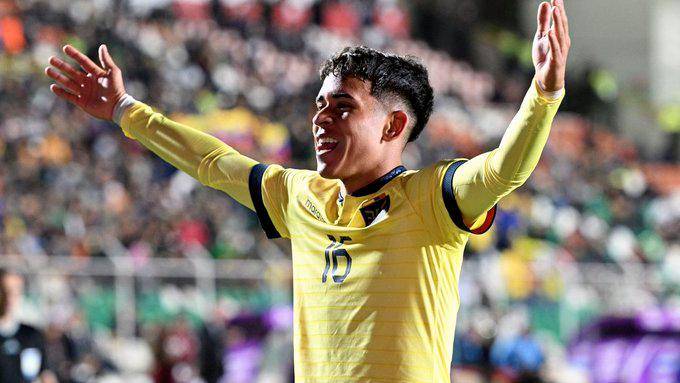 Kendy Páez, a sus 16 años ya representa la selección absoluta de Ecuador. FOTO CONMEBOL