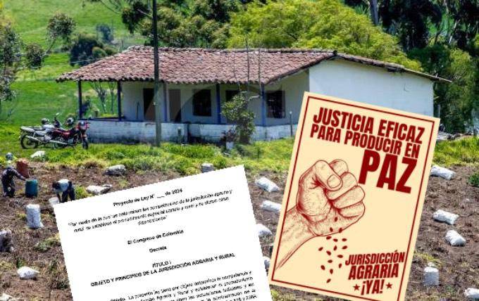 El proyecto de jurisdicción agraria será radicado este martes 27 de agosto en el Congreso. Foto: Juan Antonio Sánchez, EL COLOMBIANO.