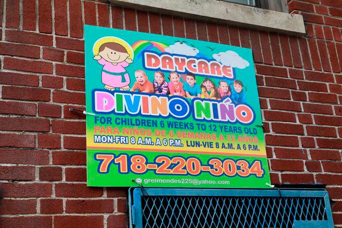 Esta es la entrada al jardín infantil en el Bronx, donde murió el niño Nicholas Dominici por contacto con fentanilo. FOTO: Archivo particular
