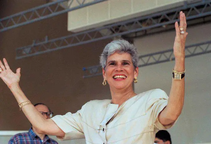 Ella era Violeta Barrios de Chamorro, expresidenta de Nicaragua. FOTO: Imagen tomada de redes