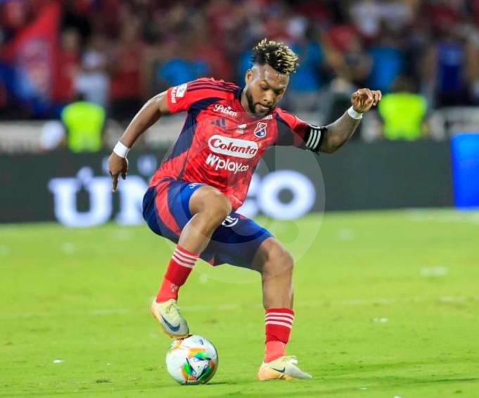 El lateral Léyser Chaverra podría ser una de las novedades del DIM para el duelo de ida por la final ante Santa Fe en El Campín. FOTO CAMILO SUÁREZ