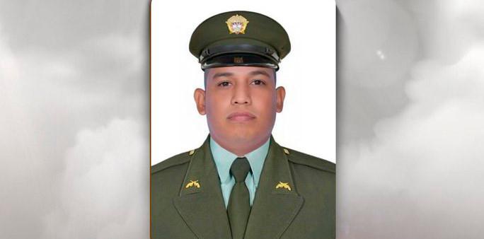 Jaisson Jiménez Charrys, patrullero asesinado en Sardinata, Norte de Santander. FOTO: TOMADA DE TWITTER @DirectorPolicia