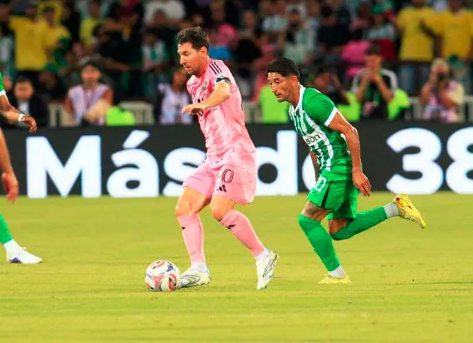 Nacional cayó 2-1 con el Inter Miami en el Atanasio. FOTO CAMILO SUÁREZ