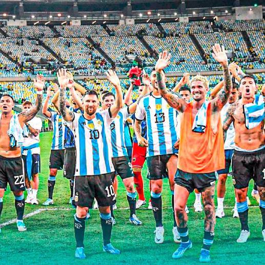 Argentina, liderada por Lionel Messi, lidera la Eliminatoria Sudamericana con 15 puntos. FOTO X-SELECCIÓN ARGENTINA