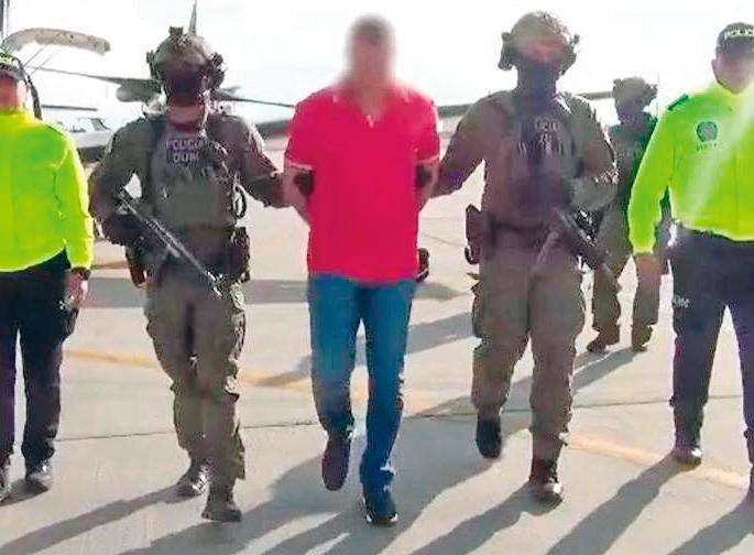 Alias El Bendecido fue capturado en marzo del año pasado en operación conjunta entre la Policía, Fiscalía y la DEA. FOTO CORTESÍA 