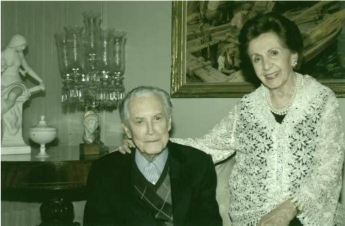 Dora Correa de Uribe y Gilberto Uribe Echavarría. FOTO: Cortesía Fundación Gilberto Uribe Echavarría. 