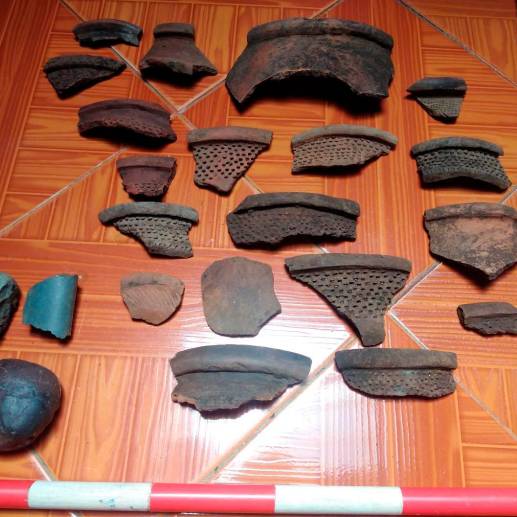<p>Estos fragmentos de cerámica fueron hallados en los tres abrigos rocosos en la parte alta de los escarpes del cañón del río Cauca. </p><p>FOTO<b><span class="mln_uppercase_mln"> </span></b></p><p><b><span class="mln_uppercase_mln">cortesía </span></b></p>