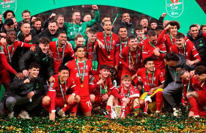 El equipo dirigido por el alemán Jurgen Klopp se consagró por décima ocasión en el torneo, en una emotiva final ante el onceno que dirige el argentino Mauricio Poccetino. Foto: Getty