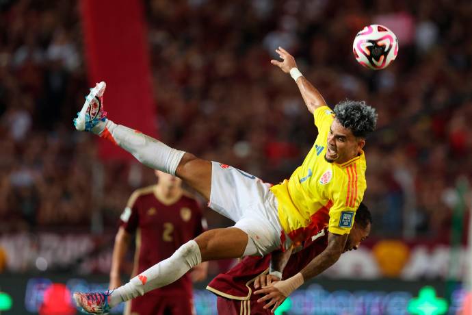 Colombia vivió una noche de ensueño en la última jornada de la Eliminatoria al Mundial, al golear categóricamente a Venezuela y asegurar el tercer lugar en la tabla. Foto: GETTY