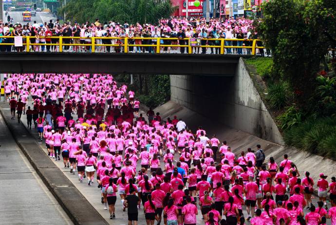 También en esta edición atlética se generó un compromiso ambiental. Foto: Manuel Saldarriaga Quintero.