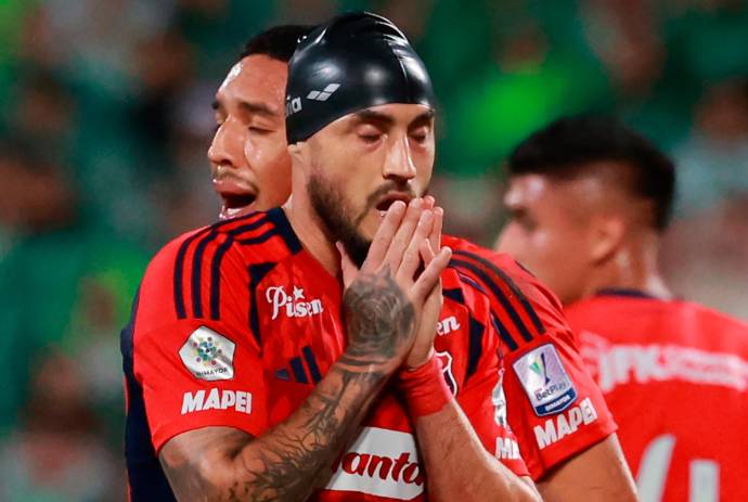 La derrota selló una jornada triste para el ‘Poderoso’, que quedó matemáticamente eliminado del campeonato. Foto: Manuel Saldarriaga Quintero