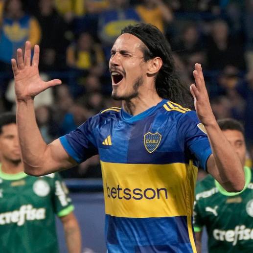 El uruguayo Cavani se lamentó tras no lograr anotar ante Palmeiras. FOTO X BOCA JUNIORS