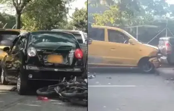 En video: Choque múltiple causó tremendo taco en la Regional