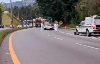 Accidente en la autopista Medellín-Bogotá dejó un motociclista fallecido