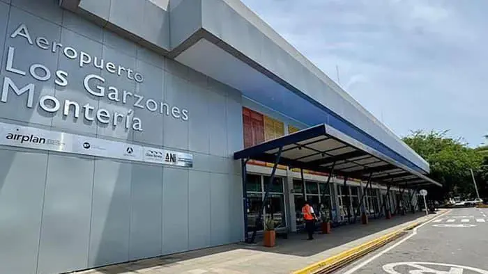El Aeropuerto Los Garzones iniciará operaciones internacionales con vuelos directos hacia Quito y Panamá desde mayo. FOTO: Minsterio de transporte