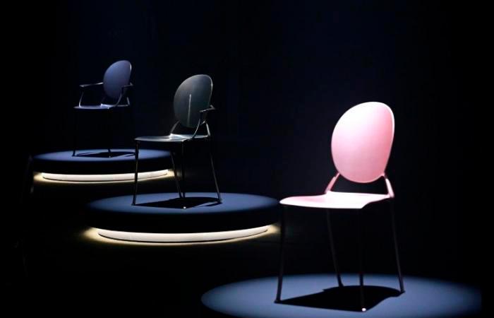 La silla Miss Dior reinventada por el diseñador Philippe Starck. FOTO: AFP
