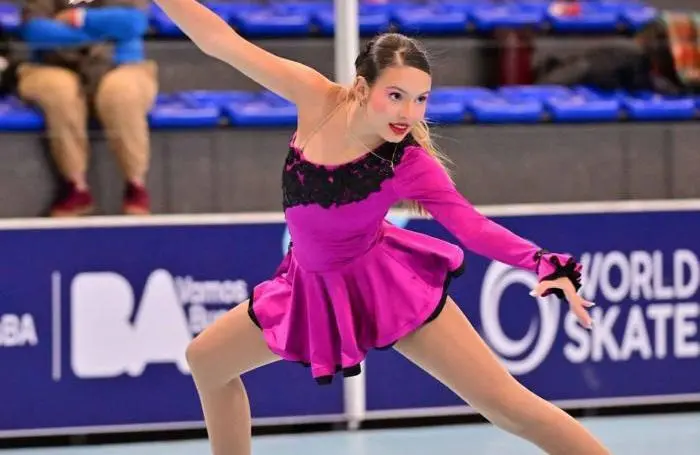 Sara Bedoya Pineda en acción durante una de las competencias internacionales en las que ha estado. Desde el lunes competirá en Buenos Aires, Argentina. FOTO CORTESÍA 