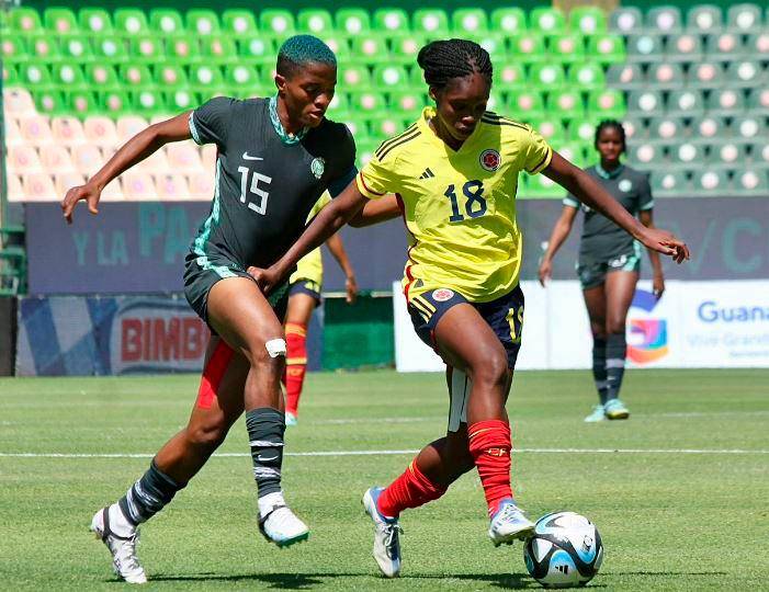 Linda Caicedo, figura ante Nigeria. FOTO Francisco Meza | El Sol de León