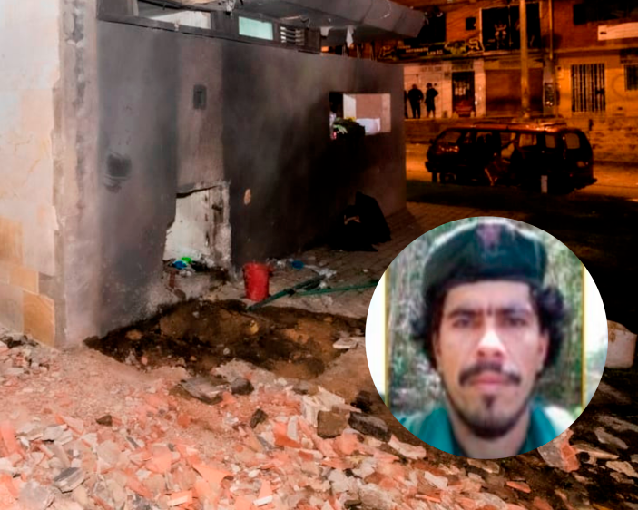 33 personas resultaron heridas en el atentado al CAI de Bogotá. FOTO Cortesía