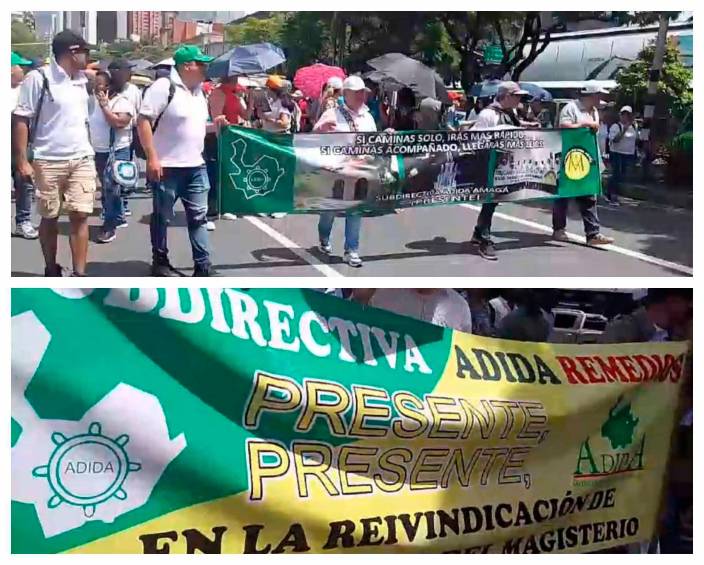 Maestros de Antioquia volvieron a marchar por fallas en el sistema de salud y este miércoles salen de nuevo a las calles