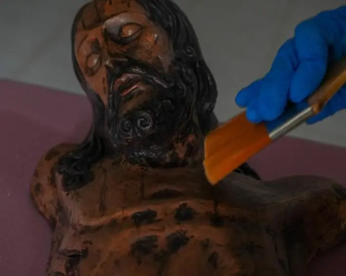 Conjunto del Cristo Mutilado y el Inmaculado Corazón de María, de Bellavista (Bojayá). Ministerio de Cultura