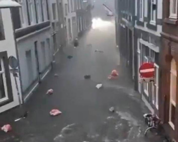 Así lucen algunas calles de la ciudad de Maastricht. FOTO: Captura de video