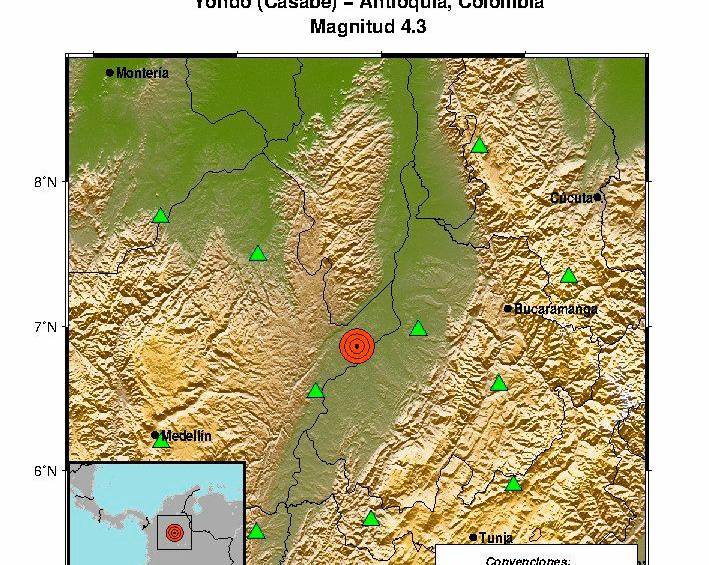 El movimineto tuvo una intensidad de 4.3 en la escala de richter. FOTO CORTESÍA