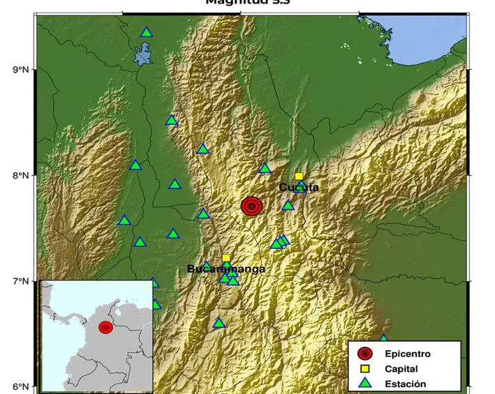 Reporte del temblor en la página del SGC. FOTO: Tomada de X.
