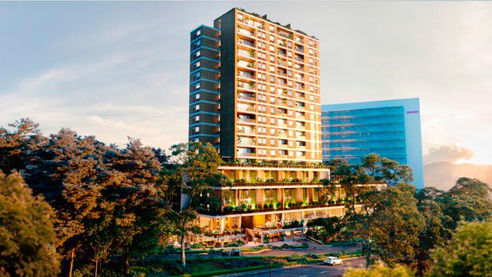 Verticall será uno de los primeros edificios de vivienda en Colombia con certificación en salud y bienestar. FOTO CORTESÍA.