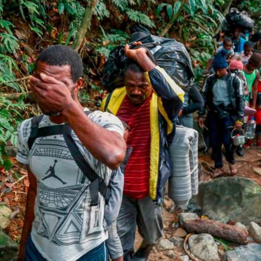 Entre enero y agosto de este 2023, 331.231 migrantes han cruzado la selva del Darién con dirección hacia Estados Unidos. FOTO: MANUEL SALDARRIAGA