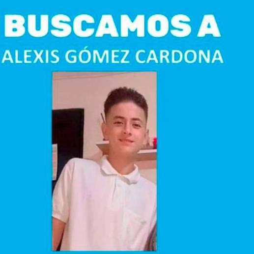Alexis Gómez Cardona está desaparecido desde el pasado sábado. FOTO Cortesía