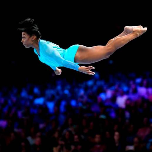La estadounidense Simone Biles participó por primera vez en un Mundial de gimnasia en 2013. También fue en Amberes, Bélgica. FOTO: GETTY 